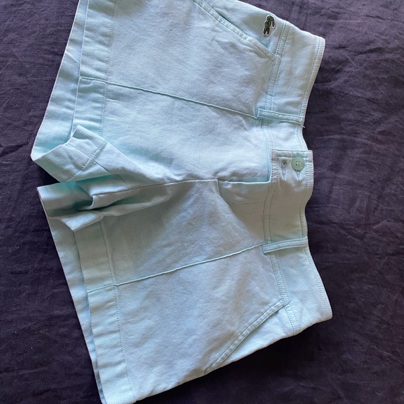 Lacoste sport short shorts muted mint green! - Picture 3 of 4